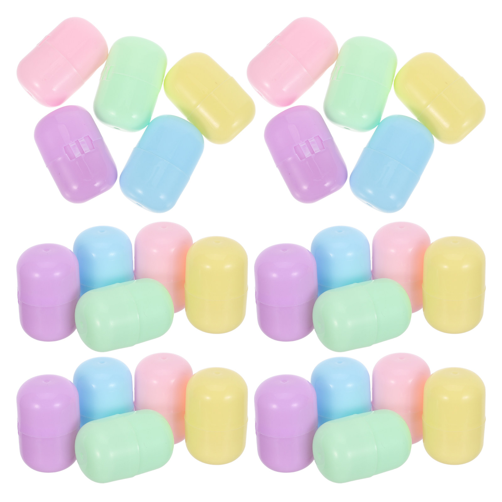 Prize Capsule Toy Machine - 50 قطعة كرات كبسولة ملتوية لماكينات