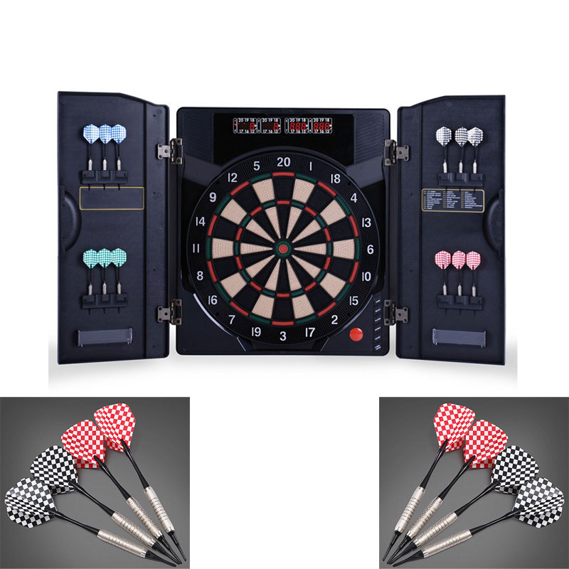 Electronic Dartboard Cabinet - خزانة رمي السهام الإلكترونية مع صينية