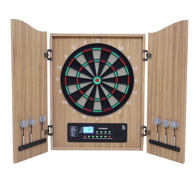 Electronic Dartboard Cabinet - خزانة ألعاب السهام الإلكترونية الفاخرة المصنوعة