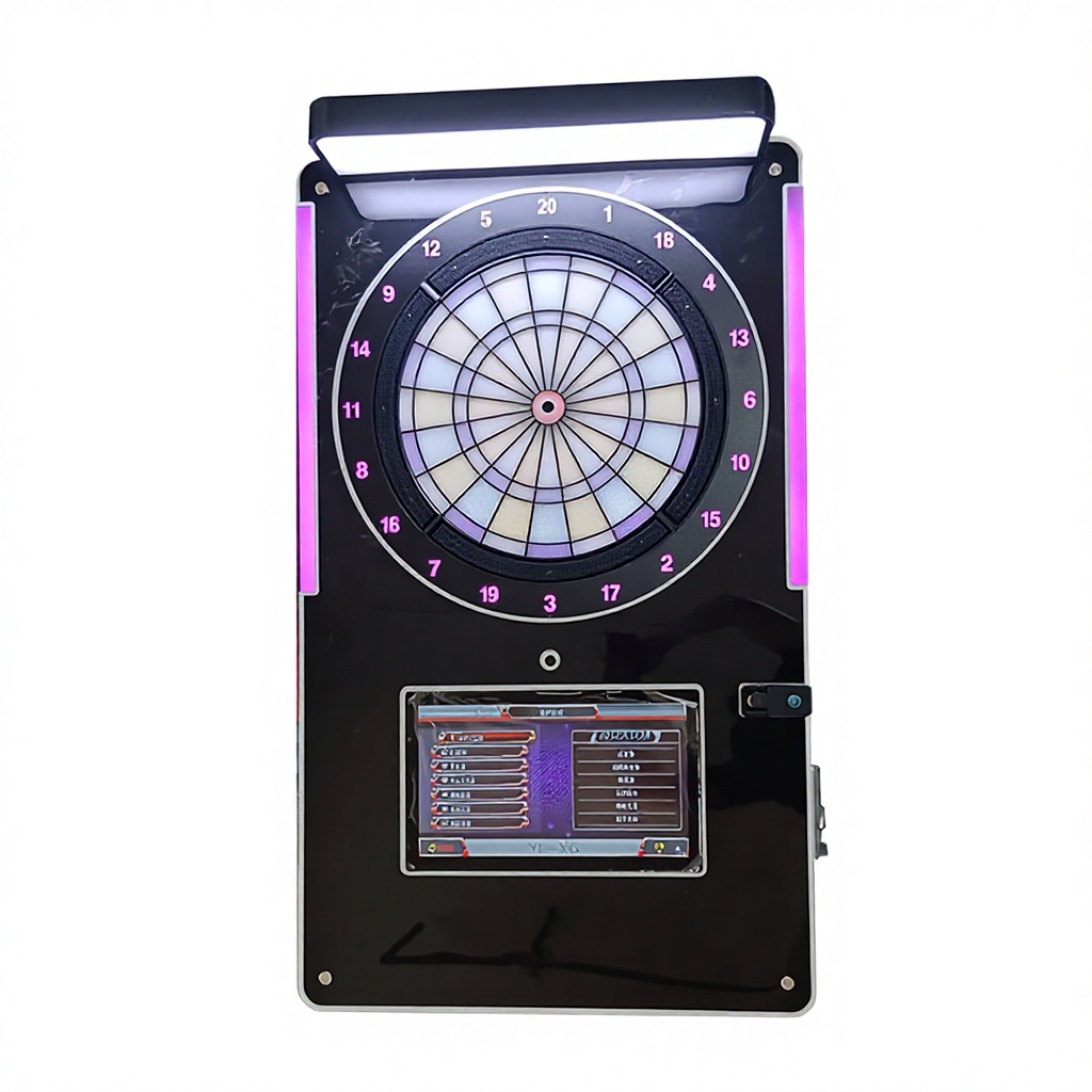 Electronic Dartboard Cabinet - آلة رمي السهام الأوتوماتيكية بالكامل، معدات