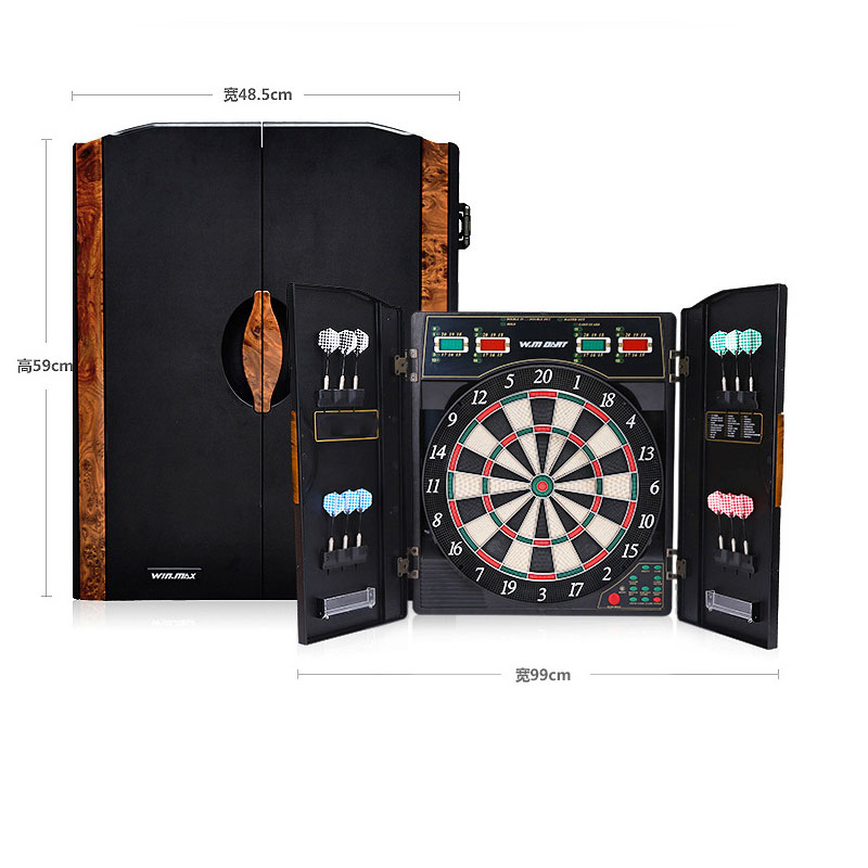 خزانة رمي السهام الإلكترونية م - مراجعة Electronic Dartboard Cabinet وسعره