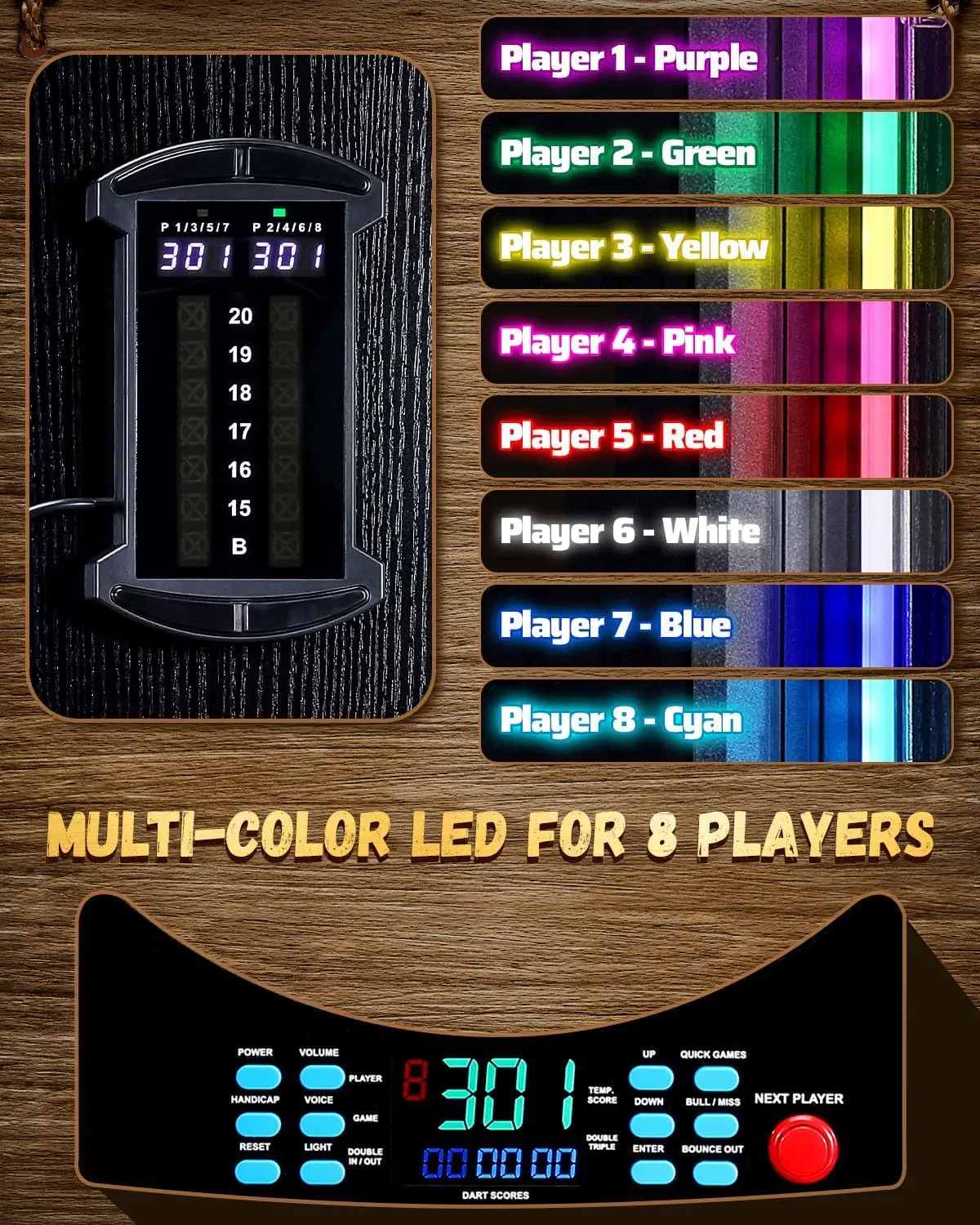 لوحة سهام إلكترونية، خزانة سها - مراجعة Electronic Dartboard Cabinet وسعره