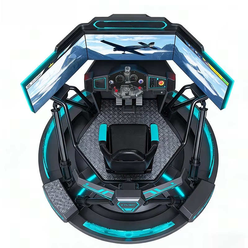 محاكي طيران بتقنية الواقع الاف - مراجعة 9D Vr Simulator وسعره