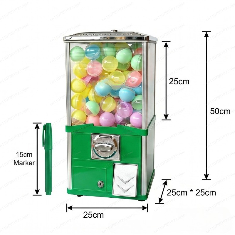آلة غاشابون مربعة الشكل توضع ع - مراجعة Prize Capsule Toy Machine وسعره